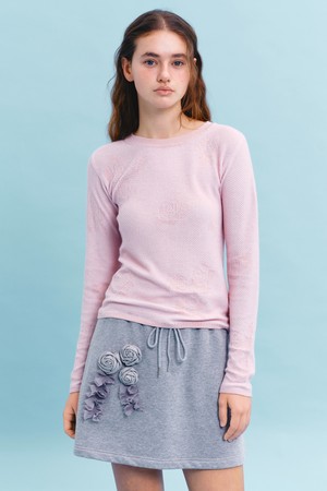 [26SPRING] ROSE JACQUARD KNIT (PINK)