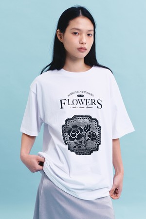 [26SPRING] LOGO CROCHET T-SHIRT (WHITE)