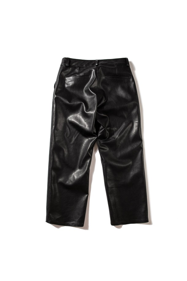 DREAMWORLD - 자켓 - [ECO LEATHER] REGULAR PANTS (BLACK)