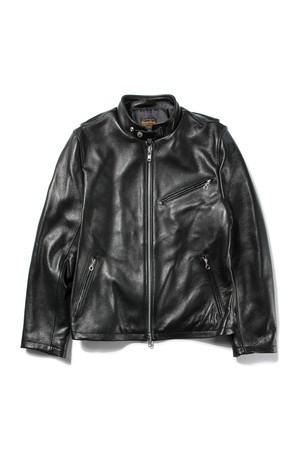 [COWHIDE] NON-COLLAR RIDER JACKET