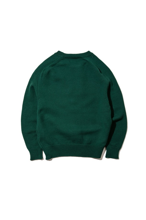 DREAMWORLD - 스웨터 - DREAMWORLD LOGO SWEATER (DEEP GREEN)