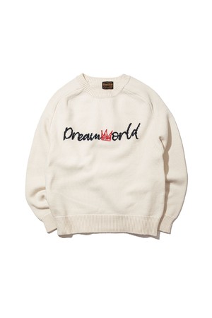 DREAMWORLD LOGO SWEATER (IVORY)