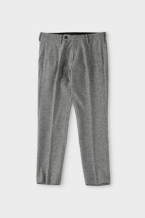 원턱 팬츠 블랙 모직 슬랙스 F-ECPT51-BK