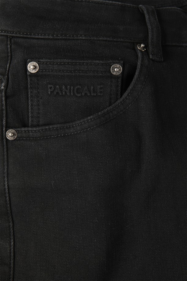 PANICALE - 데님 - 레귤러슬림핏 기모 블랙 데님 팬츠 M-GJEAN70