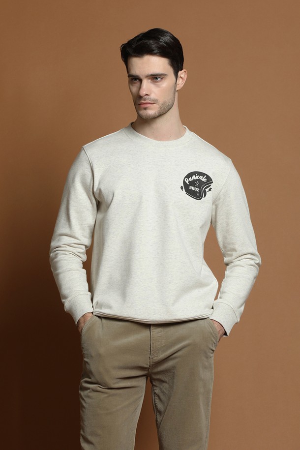 아이보리 컬러의 남성용 로고 프린트 스웨트셔츠 D-QTEE57입니다. 캐주얼, 미니멀 스타일로 출근룩, 캠핑룩에 활용하기 좋습니다. 면 소재로 제작되어 부드러운 촉감을 선사하며, 봄, 가을, 겨울 모두 착용 가능한 두꺼운 두께감의 긴소매 레귤러핏 제품입니다. 라운드넥 디자인에 로고 프린트가 돋보이는 베이직한 디자인으로, 다양한 스타일 연출에 용이합니다.
