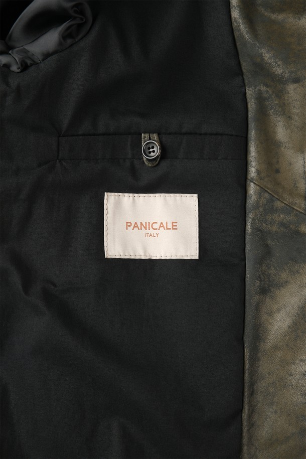 PANICALE - 가죽 - [Made In Italy] 빈티지 워싱 램스킨 자켓 F-QLJP03