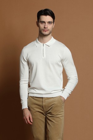 반집업 폴로 니트 M-QNIT52