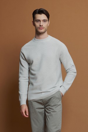 골지 크루넥 니트 M-QNIT59