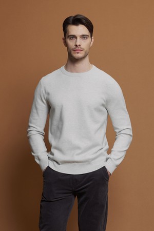 비스코스 블렌드 라운드 니트 M-QNIT58