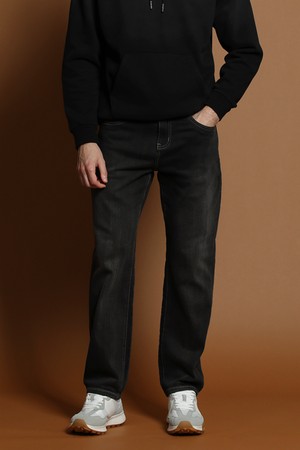릴렉스핏 다크 워싱 데님 팬츠 M-QJEAN52