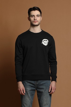 로고 프린트 스웨트셔츠 D-QTEE57