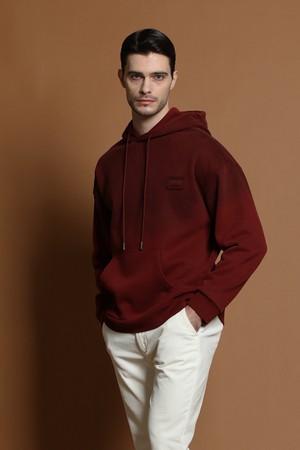 기모 그라데이션 후드 티셔츠 M-QTEE58