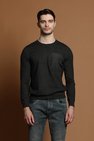 슬림핏 소프트 포켓 니트 M-QNIT62