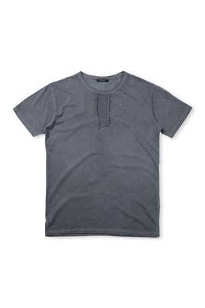 코튼 패치&절개 디테일 티셔츠 F-ETEE15