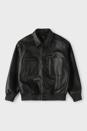 피유 레더 블루종 점퍼 M-RPJP04