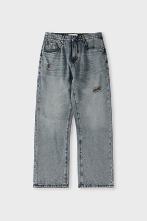 스트레이트핏 백밴딩 데님 팬츠 M-RJEAN01