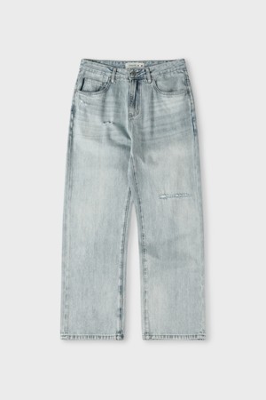 라이트블루 스트레이트핏 데님 진 M-RJEAN06