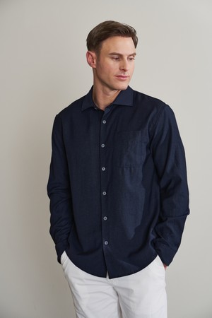 리넨 블렌드 포켓 셔츠 D-RCSH03