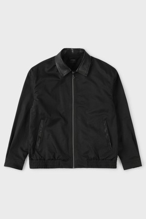 카라 배색 블루종 점퍼 M-RCJP07