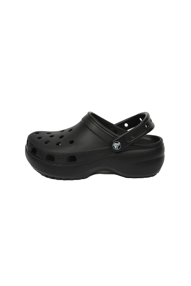 CROCS - 샌들 - 크록스 우먼즈 클래식 플랫폼 클로그 블랙 206750-001