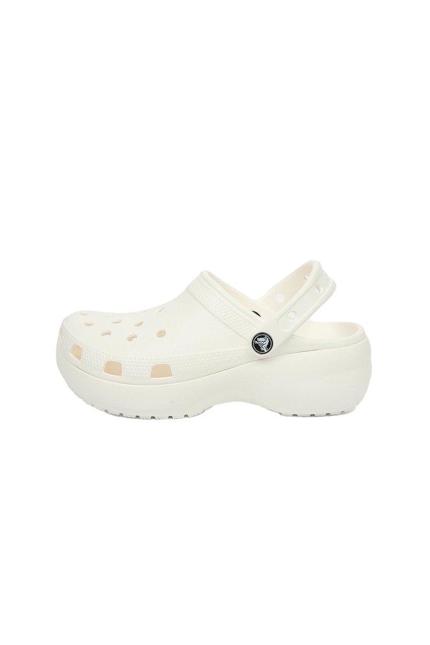 CROCS - 샌들 - 크록스 우먼즈 클래식 플랫폼 클로그 화이트 206750-100