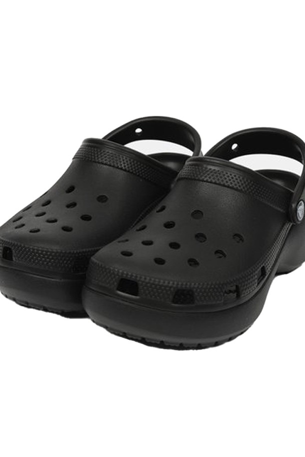 CROCS - 샌들 - 크록스 우먼즈 클래식 플랫폼 클로그 블랙 206750-001