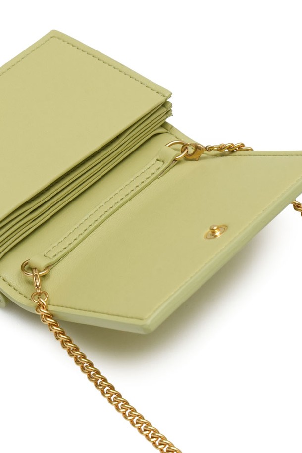 CELINE Triomphe 2022-23FW Small Trifold Wallet SOFT YELLOW