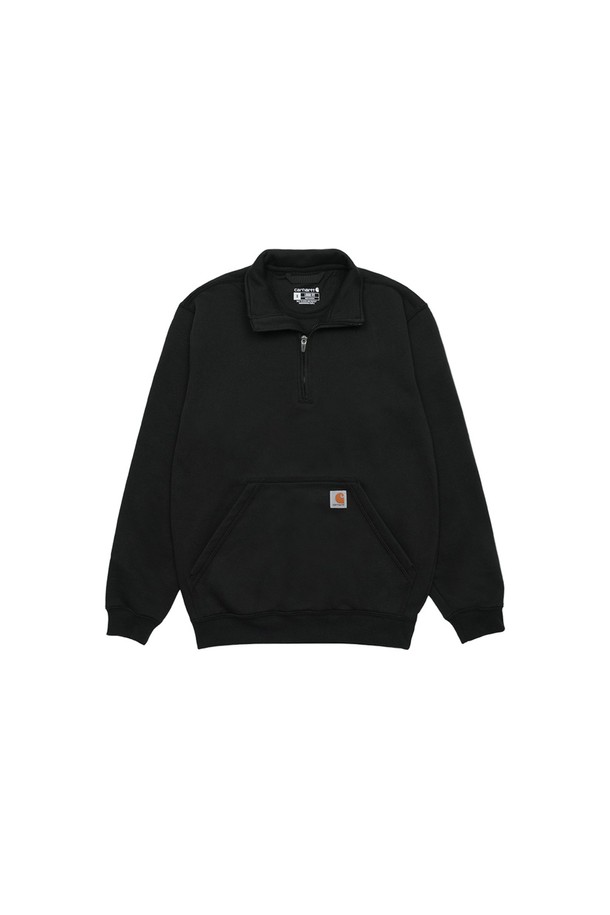 Carhartt - 긴팔티셔츠 - 칼하트 쿼터집 스웻셔츠 블랙 105294-BLK