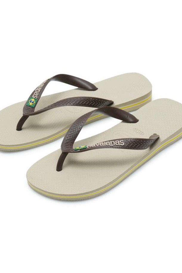 HAVAIANAS - 샌들/슬리퍼 - 하바이아나스 브라질 로고 베이지 4110850-0154