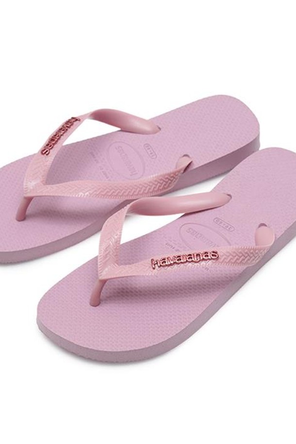 HAVAIANAS - 샌들/슬리퍼 - 하바이아나스 로고 메탈릭 핑크 4127244-7599