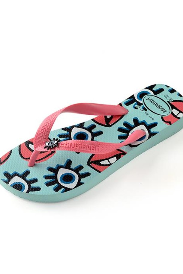 HAVAIANAS - 샌들/슬리퍼 - 하바이아나스 탑 펀 그린 4144544-0642