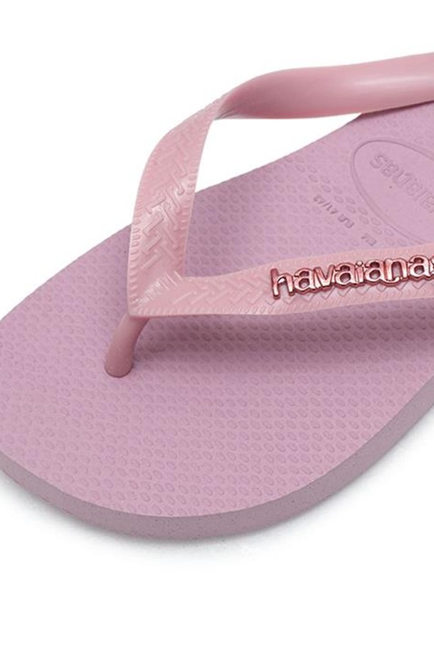 HAVAIANAS - 샌들/슬리퍼 - 하바이아나스 로고 메탈릭 핑크 4127244-7599