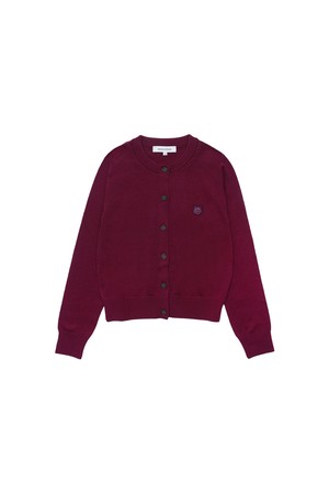 PERVERZE] Stitching Double Cardigan - Red_PERVERZE