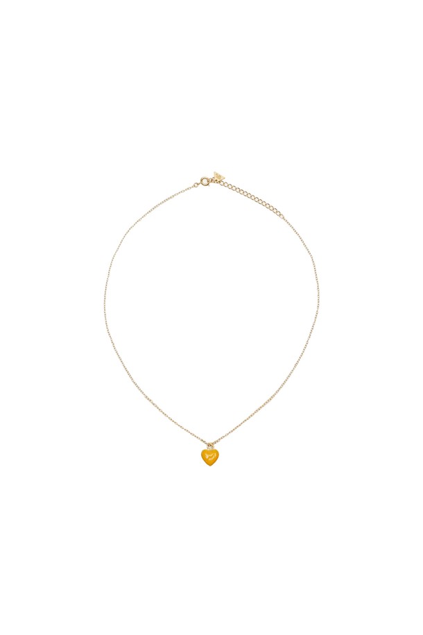 WILHELMINA GARCIA - 목걸이 - 윌헬미나 가르시아 I LOVE ME TINY HEART NECKLACE / HRT040-YELLOW