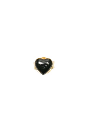 윌헬미나 가르시아 TINY HEART STUD EARRING / SS2025-BLACK