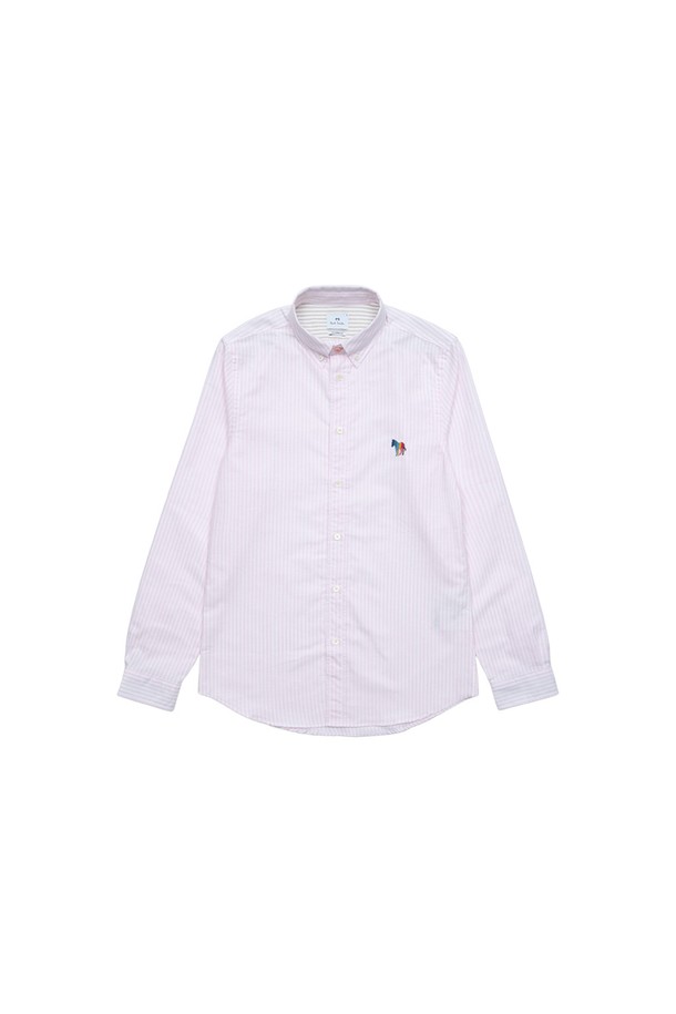 Paul Smith - 캐주얼셔츠 - 폴스미스 남녀공용 모티프 스트라이프 셔츠 핑크 M2R599RL21826-20