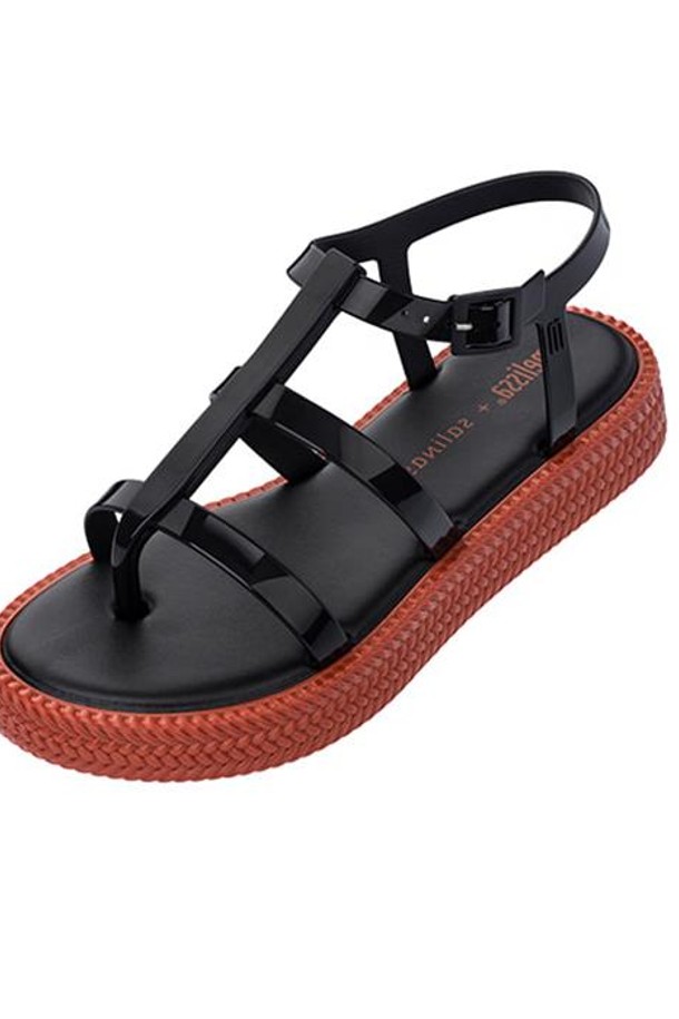 Melissa - 여성 샌들 / 플랫 - 멜리사 CARIBE VERAO PLATFO / MSWBJ1WSCV11BLK