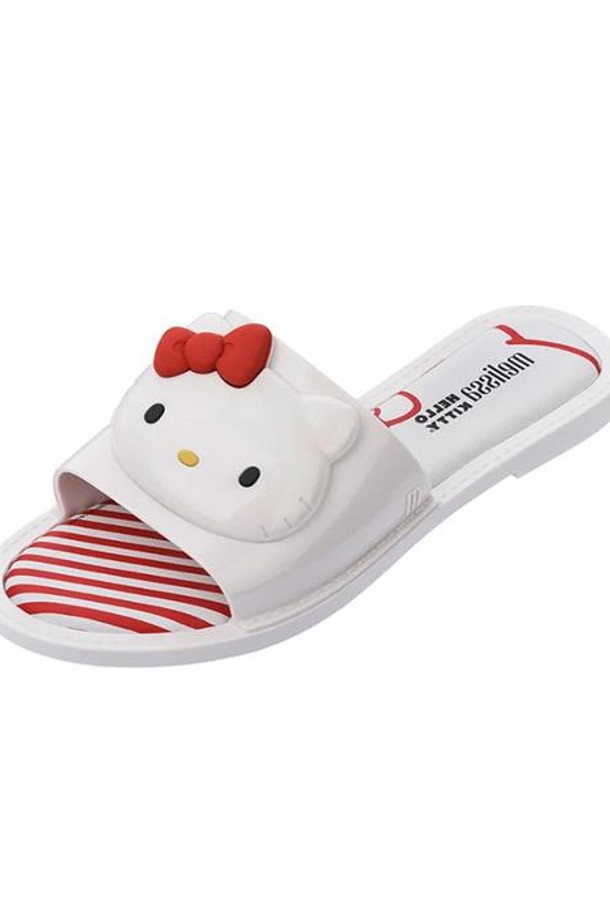 Melissa - 슬리퍼/뮬 - 멜리사 SLIPPER + HELLO KITTY AD / MSWBJ2WS0851WHT