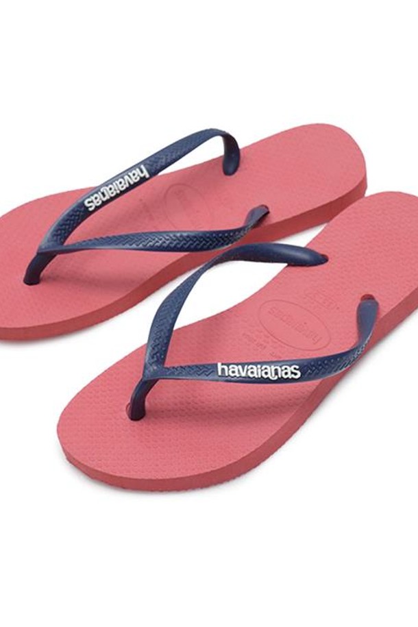 HAVAIANAS - 샌들/슬리퍼 - 하바이아나스 슬림 로고 팝업 핑크 4119787-0410