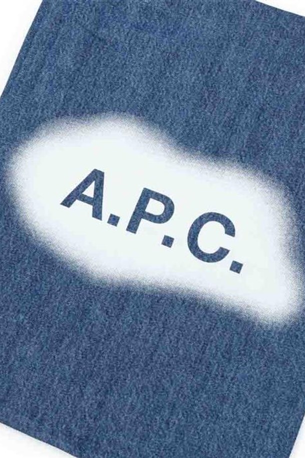 A.P.C. - 여성 가방 - 아페쎄 여성 APC 로고 토트백 블루 COGEKM61442-IAL