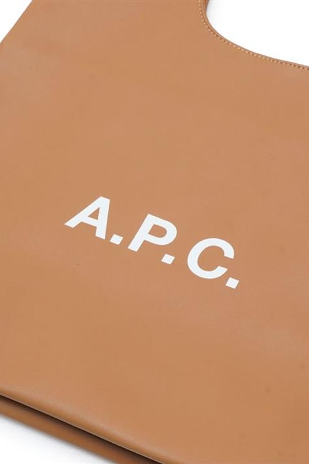 A.P.C. - 여성 가방 - 아페쎄 리사이클 레더 스몰 토트백 카라멜 PUAATM61861-CAF