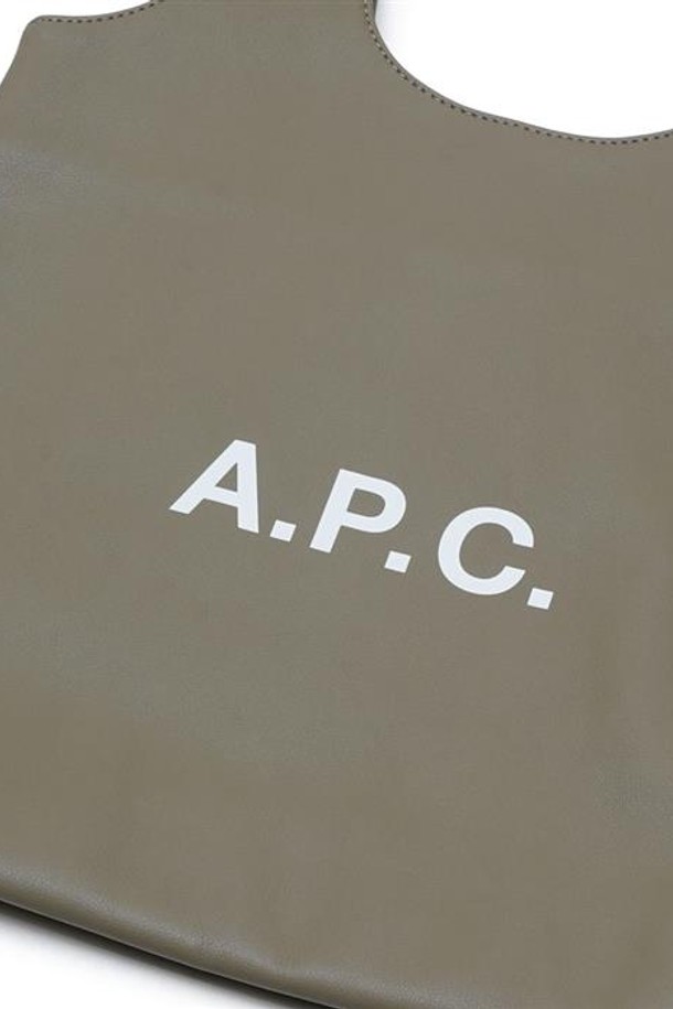 A.P.C. - 여성 가방 - 아페쎄 리사이클 레더 스몰 토트백 그린 PUAAT-M61861KAW