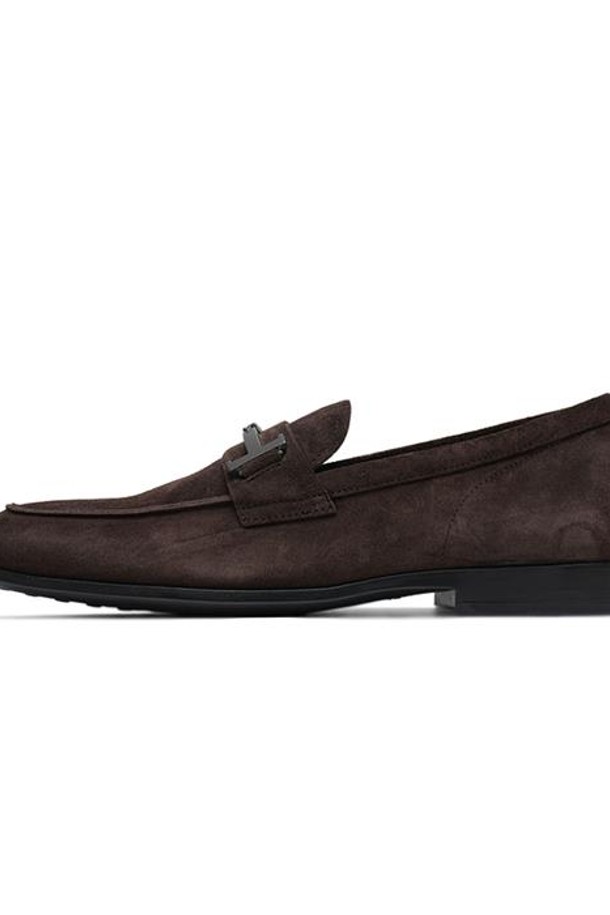 TOD'S - 드레스화 - 토즈 남성 러버 솔 스웨이드 클래식 로퍼 다크 브라운 XXM51B0HG70-RE0-S800