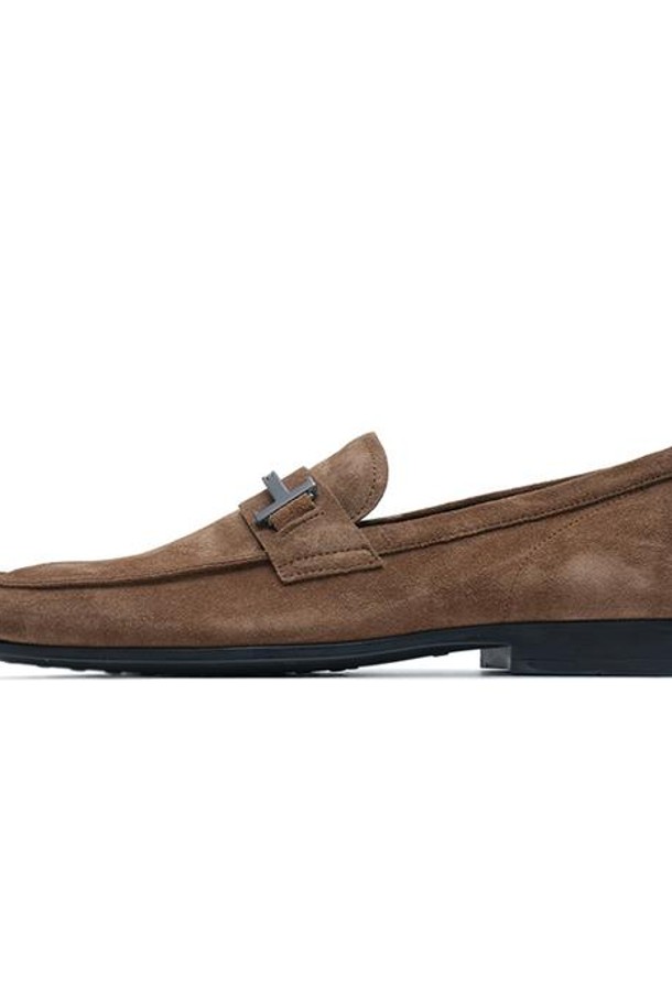 TOD'S - 드레스화 - 토즈 남성 러버솔 더블 T 스웨이드 로퍼 XXM51B0HG70-RE0-S818