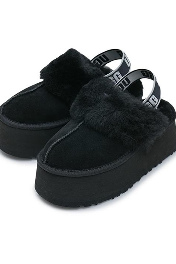 UGG - 샌들/뮬/슬리퍼 - 어그 W 펀케트 슬라이드 블랙 1113474-BLK