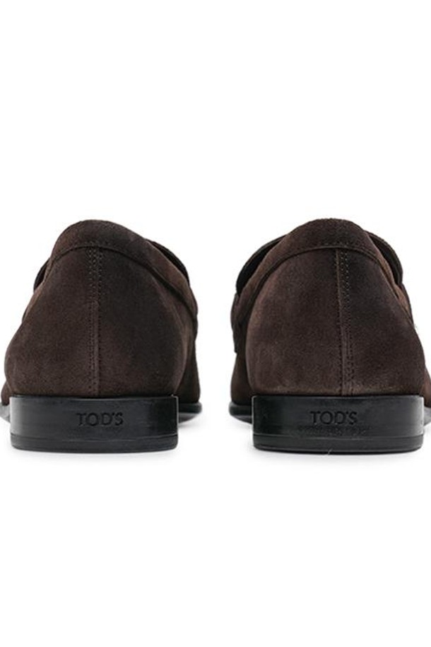 TOD'S - 드레스화 - 토즈 남성 러버 솔 스웨이드 클래식 로퍼 다크 브라운 XXM51B0HG70-RE0-S800