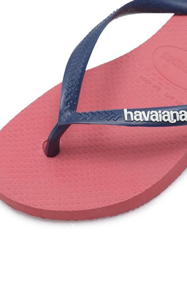 HAVAIANAS - 샌들/슬리퍼 - 하바이아나스 슬림 로고 팝업 핑크 4119787-0410