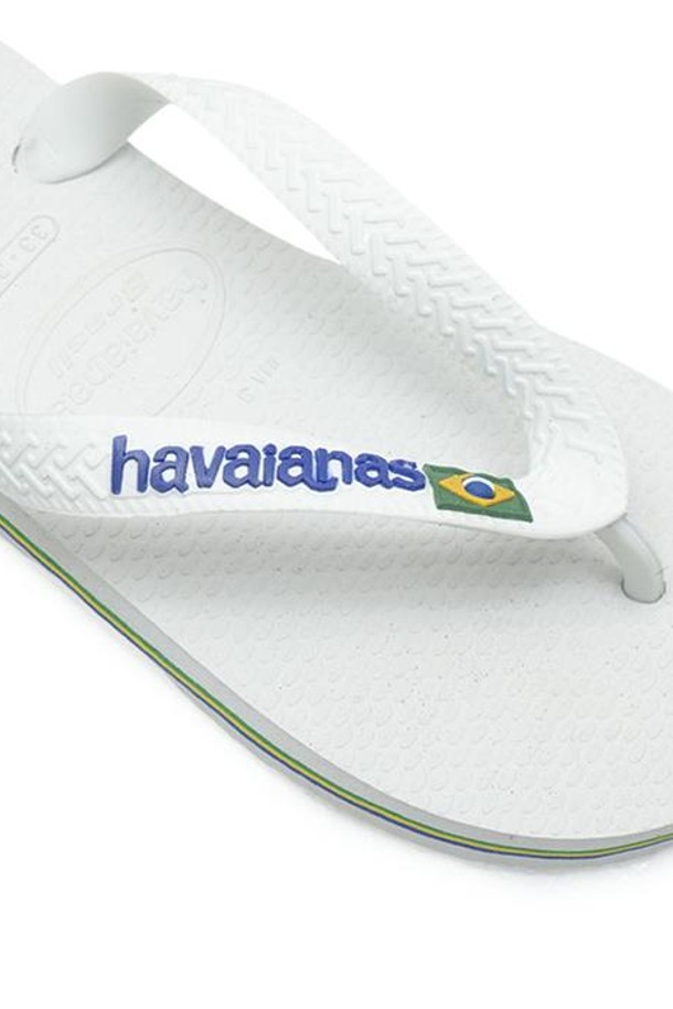 HAVAIANAS - 샌들/슬리퍼 - 하바이아나스 브라질 로고 화이트 4110850-0001