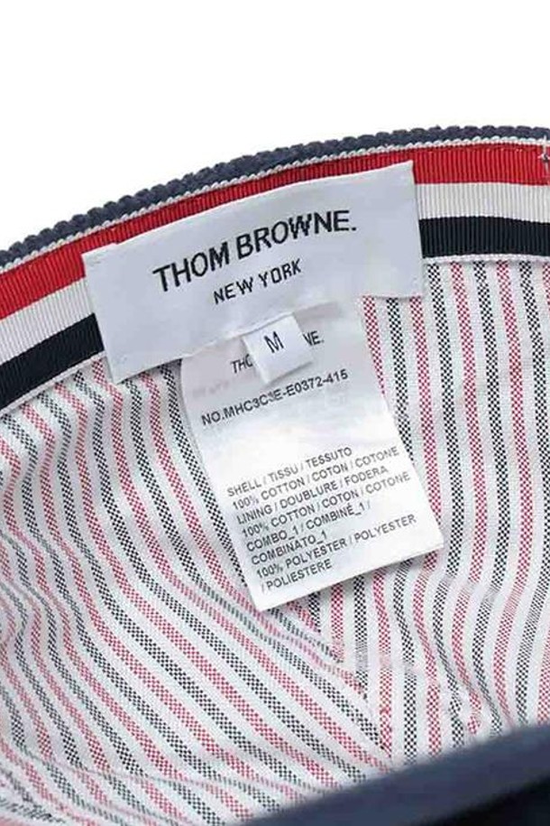 THOM BROWNE - 모자 - 톰브라운 남녀공용 스티치 버드 앤비 클래식 볼캡 MHC328E-E0372-NV