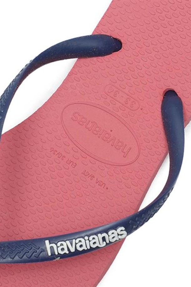 HAVAIANAS - 샌들/슬리퍼 - 하바이아나스 슬림 로고 팝업 핑크 4119787-0410